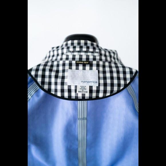Nanamica Goretex Plaid Black and White Jacket Sz. M - Picture 5 of 7